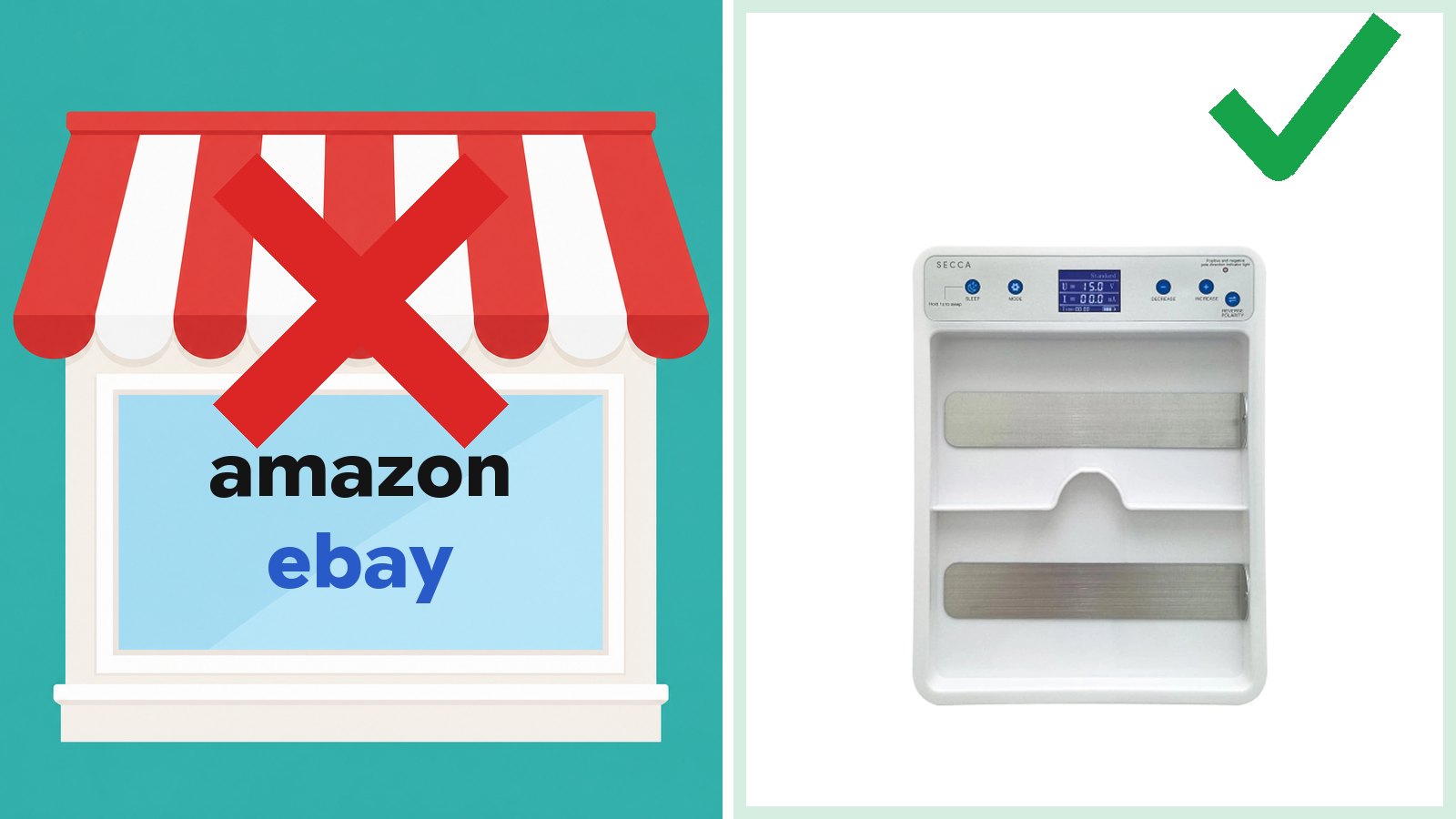 Not on Amazon or eBay, only on our official website